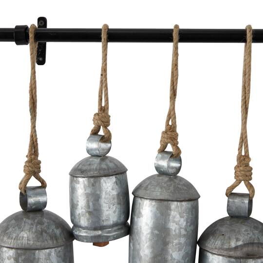 48" Metal Bohemian Decorative Cow Bells